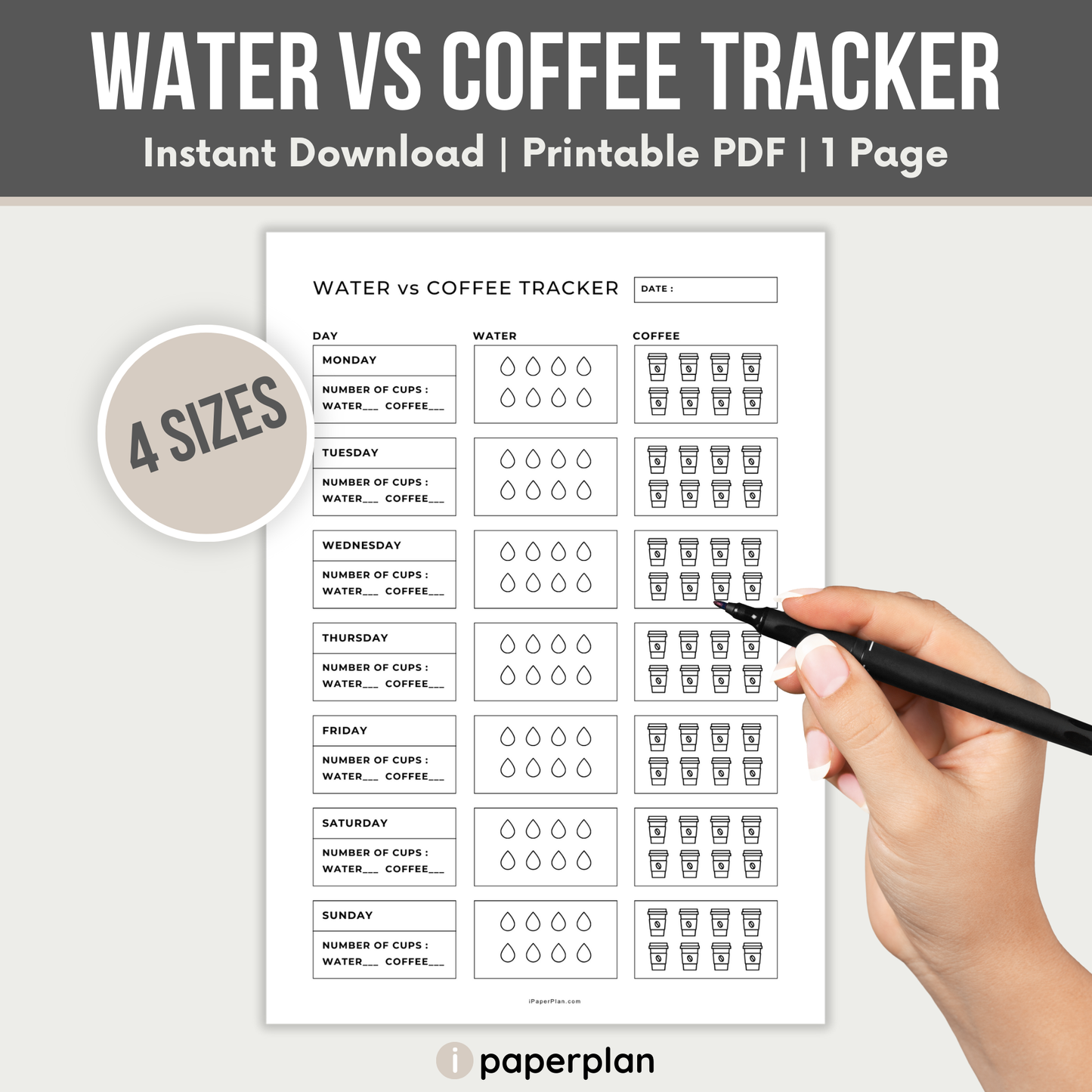 Water Vs Coffee Tracker