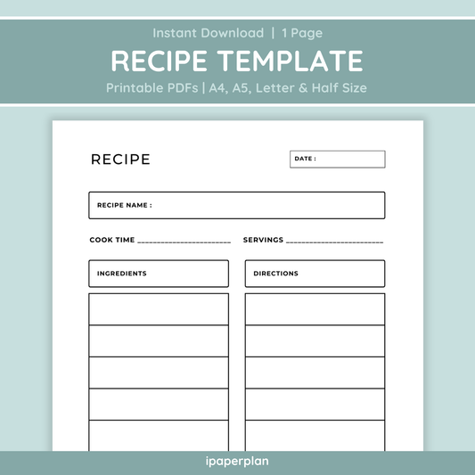 Recipe Template