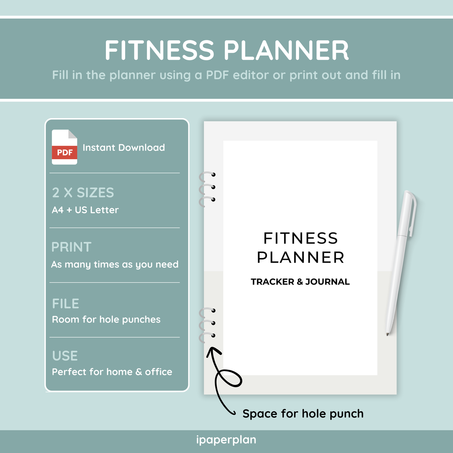 Fitness Planner Bundle - 45 Pages